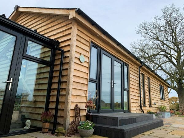 brown wooden annexe