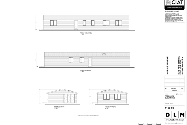 1180-BLIND POND COTTAGE-OUTBUILDING - Sheet - 1180-02 - PROPOSED ELEVATIONS-1