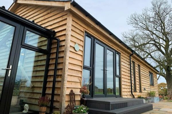 brown wooden annexe