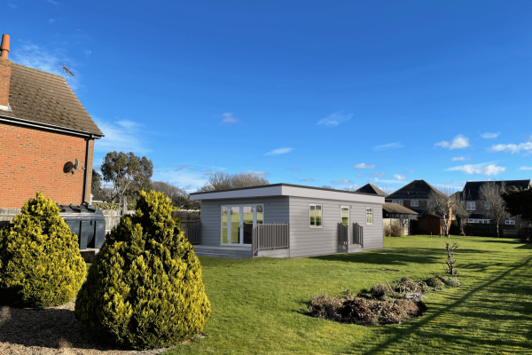 annexe in garden blue sky do it yourself planning permission